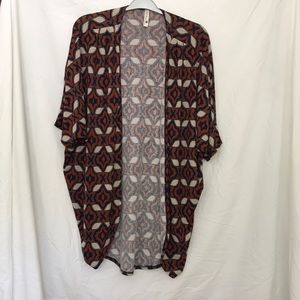 Orange and blue Cardigan